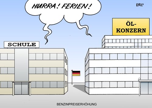 Cartoon: Benzinpreis (medium) by Erl tagged benzinpreis,ölkonzern,erhöhung,preiserhöhung,benzinpreiserhöhung,ferien,auto,autofahrer,urlaub,urlaubsreise,schule,ölkonzern,erhöhung,preiserhöhung,benzinpreiserhöhung,ferien,auto,autofahrer,urlaub,urlaubsreise,benzin,spritbenzinpreis