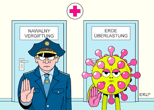 Cartoon: Beschützer (medium) by Erl tagged politik,russland,opposition,kreml,kritiker,alexej,nawalny,vergiftung,behandlung,charite,berlin,polizei,polizeischutz,erde,überlastung,erdüberlastungstag,earth,overshoot,day,ökoschuldentag,später,ressourcen,natur,kapazität,nachwachsende,rohstoffe,corona,virus,pandemie,lockdown,rückgang,verbrauch,karikatur,erl,politik,russland,opposition,kreml,kritiker,alexej,nawalny,vergiftung,behandlung,charite,berlin,polizei,polizeischutz,erde,überlastung,erdüberlastungstag,earth,overshoot,day,ökoschuldentag,später,ressourcen,natur,kapazität,nachwachsende,rohstoffe,corona,virus,pandemie,lockdown,rückgang,verbrauch,karikatur,erl