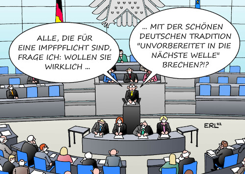 Cartoon: Bundestag (medium) by Erl tagged politik,corona,virus,pandemie,covid19,omikron,debatte,diskussion,bundestag,impfpflicht,vorbereitung,nächste,welle,weitsicht,vorausschauendes,handeln,deutschland,tradition,unvorbereitet,masken,tests,impfstoff,impfzentren,karikatur,erl,politik,corona,virus,pandemie,covid19,omikron,debatte,diskussion,bundestag,impfpflicht,vorbereitung,nächste,welle,weitsicht,vorausschauendes,handeln,deutschland,tradition,unvorbereitet,masken,tests,impfstoff,impfzentren,karikatur,erl