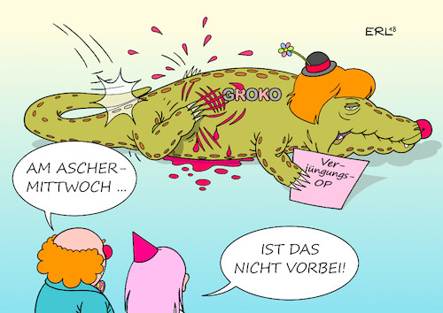 Cartoon: Buntes Treiben (medium) by Erl tagged politik,bundestagwahl,regierung,große,koalition,groko,cdu,forderung,verjüngung,personal,bundeskanzlerin,angela,merkel,csu,horst,seehofer,spd,personalquerelen,selbstzerfleischung,martin,schulz,sigmar,gabriel,andrea,nahles,buntes,treiben,karneval,fasnacht,fastnacht,fasching,aschermittwoch,weiter,so,karikatur,erl,politik,bundestagwahl,regierung,große,koalition,groko,cdu,forderung,verjüngung,personal,bundeskanzlerin,angela,merkel,csu,horst,seehofer,spd,personalquerelen,selbstzerfleischung,martin,schulz,sigmar,gabriel,andrea,nahles,buntes,treiben,karneval,fasnacht,fastnacht,fasching,aschermittwoch,weiter,so,karikatur,erl