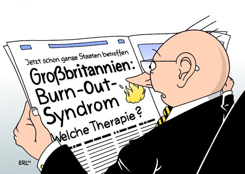 Cartoon: Burn-Out (medium) by Erl tagged integration,benachteiligt,jugendliche,brandstiftung,plünderung,krawall,proteste,großbritannien,cameron,david,premierminister,therapie,staat,volksleiden,burnout,depression,psychologie,großbritannien,krawall,proteste,plünderung,jugendliche,brandstiftung,benachteiligt,integration,psychologie,england