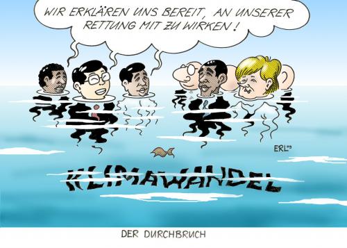 Cartoon: Der Durchbruch (medium) by Erl tagged g8,klima,klimawandel,erderwärmung,schwellenländer,klimaschutz,g8,klima,klimawandel,erderwärmung,schwellenländer,klimaschutz,umweltschutz,naturschutz,globale erwämrung,wetter,globale,erwämrung