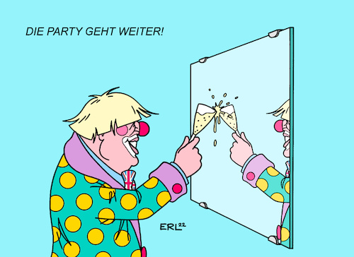Cartoon: Die Party geht weiter! (medium) by Erl tagged politik,großbritannien,gb,vereinigtes,königreich,uk,premierminister,boris,johnson,clown,sekt,tories,konservative,partygate,party,feiern,corona,lockdown,misstrauensvotum,parlament,spiegel,karikatur,erl,politik,großbritannien,gb,vereinigtes,königreich,uk,premierminister,boris,johnson,clown,sekt,tories,konservative,partygate,party,feiern,corona,lockdown,misstrauensvotum,parlament,spiegel,karikatur,erl