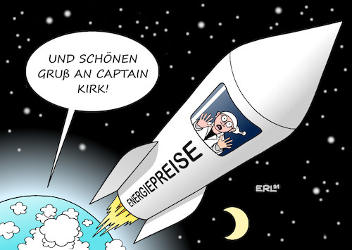 Cartoon: Energiepreise (medium) by Erl tagged politik,energie,preis,energiepreise,hoch,wirtschaft,bedarf,nachfrage,öl,gas,erneuerbare,energien,wind,sonne,wasser,ausgleich,gegensteuern,rakete,flug,all,william,shatner,usa,schauspieler,raumschiff,enterprise,fernsehen,serie,captain,james,tiberius,kirk,karikatur,erl,politik,energie,preis,energiepreise,hoch,wirtschaft,bedarf,nachfrage,öl,gas,erneuerbare,energien,wind,sonne,wasser,ausgleich,gegensteuern,rakete,flug,all,william,shatner,usa,schauspieler,raumschiff,enterprise,fernsehen,serie,captain,james,tiberius,kirk,karikatur,erl