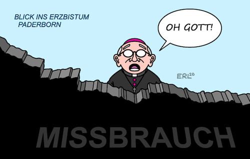 Cartoon: Erzbistum Paderborn (medium) by Erl tagged politik,kirche,katholisch,erzbistum,paderborn,untersuchung,sexueller,missbrauch,erzbischof,kardinal,degenhardt,karikatur,erl,politik,kirche,katholisch,erzbistum,paderborn,untersuchung,sexueller,missbrauch,erzbischof,kardinal,degenhardt,karikatur,erl