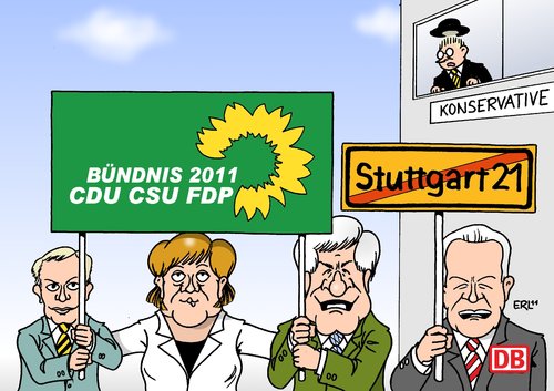 Cartoon: Es grünt so grün (medium) by Erl tagged landtagswahl,erfolg,grüne,verlust,cdu,csu,fdp,atomunfall,gau,japan,atomenergie,atomausstieg,stuttgart,21,bahnhof,bahn,grube,lindner,merkel,seehofer,konservativ,landtagswahl,erfolg,grüne,verlust,cdu,csu,atomunfall,fdp,gau,japan,atomenergie,atomausstieg,stuttgart 21,bahnhof,merkel,seehofer,konservativ,stuttgart,21