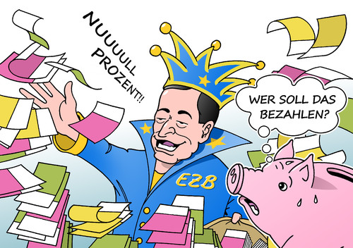 Cartoon: EZB (medium) by Erl tagged ezb,europäische,zentralbank,niedrigzins,nullzins,zinsen,null,prozent,geld,billig,chef,mario,draghi,inflation,deflations,geldpolitik,finanzpoitik,euro,währung,kosten,bezahlen,sparer,sparen,sparschwein,karneval,fastnacht,fasching,geldscheine,kamellen,karikatur,erl,ezb,europäische,zentralbank,niedrigzins,nullzins,zinsen,null,prozent,geld,billig,chef,mario,draghi,inflation,deflations,geldpolitik,finanzpoitik,euro,währung,kosten,bezahlen,sparer,sparen,sparschwein,karneval,fastnacht,fasching,geldscheine,kamellen,karikatur,erl