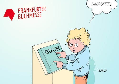 Cartoon: Frankfurter Buchmesse (medium) by Erl tagged politik,kultur,literatur,buch,bücher,messe,frankfurter,buchmesse,lesen,analog,digital,digitale,revolution,internet,social,media,soziale,medien,smartphone,touchscreen,wischen,vergrößern,kind,kinder,vorlesen,bildung,karikatur,erl,politik,kultur,literatur,buch,bücher,messe,frankfurter,buchmesse,lesen,analog,digital,digitale,revolution,internet,social,media,soziale,medien,smartphone,touchscreen,wischen,vergrößern,kind,kinder,vorlesen,bildung,karikatur,erl