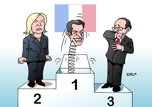 Cartoon: Frankreich (medium) by Erl tagged frankreich,wahl,wahlen,departements,sieger,ump,prateichef,sarkozy,erster,zweiter,front,national,marine,le,pen,dritter,sozialisten,präsident,hollande,überraschung,jack,in,the,box,schachtelteufel,siegerpodest,karikatur,erl,frankreich,wahl,wahlen,departements,sieger,ump,prateichef,sarkozy,erster,zweiter,front,national,marine,le,pen,dritter,sozialisten,präsident,hollande,überraschung,jack,in,the,box,schachtelteufel,siegerpodest