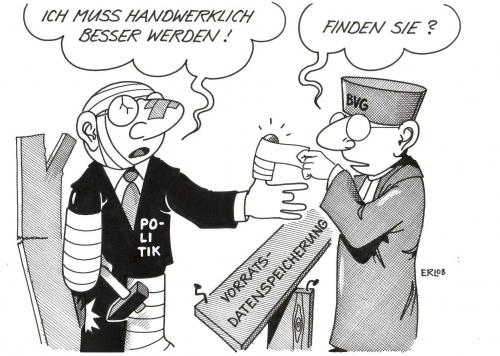 Cartoon: Karlsruhe (medium) by Erl tagged politik,gesetzgebung,karlsruhe,bundesverfassungsgericht,,politik,gesetzgebung,karlsruhe,bundesverfassungsgericht,bvg,vorratsdatenspeicherung,politiker,hammer,verband,verletzung,handwerk,verbessern,verarzten,medizin