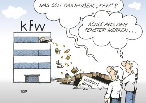 Cartoon: KFW (medium) by Erl tagged kfw,kreditanstalt,für,wiederaufbau,geld,kredit,bank,lehman,bankrott,pleite,fenster,werfen,kfw,kreditanstalt,kreditinstitut,kredite,kredit,kreditanstalt für wiederaufbau,geld,bank,lehman bank,pleite,bankrott,krise,wirtschaft,für,wiederaufbau,lehman bankrott,lehman brothers,millionenkredit,insolvent,insolvenz,finanzen,finanzmarkt,staatsbank,verlust,verlustgeschäft,finanzkrise,lehman,brothers