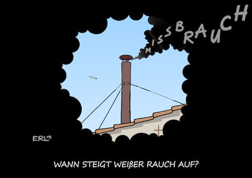 Cartoon: Kirche Missbrauch (medium) by Erl tagged politik,kirche,katholisch,vatikan,papst,franziskus,antimissbrauchskonferenz,missbrauch,sexuelle,gewalt,kardinal,bischof,priester,kinder,frauen,nonnen,abgrund,verbrechen,vertuschung,schwarzer,weißer,rauch,aufklärung,glaube,religion,gott,himmel,erde,karikatur,erl,politik,kirche,katholisch,vatikan,papst,franziskus,antimissbrauchskonferenz,missbrauch,sexuelle,gewalt,kardinal,bischof,priester,kinder,frauen,nonnen,abgrund,verbrechen,vertuschung,schwarzer,weißer,rauch,aufklärung,glaube,religion,gott,himmel,erde,karikatur,erl