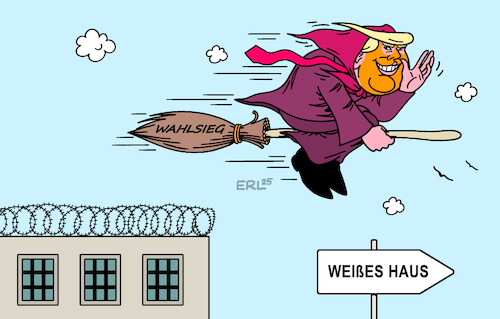 Cartoon: Knapp vorbei (medium) by Erl tagged politik,usa,donald,trump,gericht,anklage,wahlbetrug,aufwiegelung,einstellung,wahlsieg,präsident,hexenjagd,karikatur,erl,politik,usa,donald,trump,gericht,anklage,wahlbetrug,aufwiegelung,einstellung,wahlsieg,präsident,hexenjagd,karikatur,erl