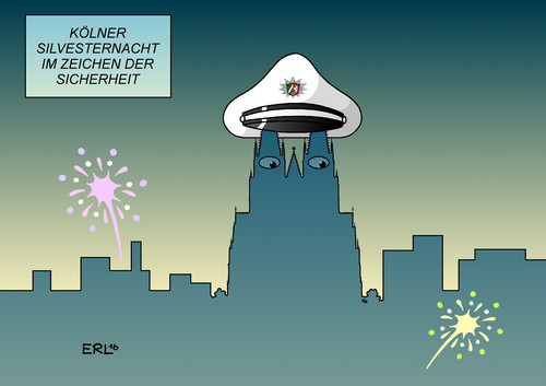 Cartoon: Köln (medium) by Erl tagged erl,karikatur,feuerwerk,dom,schirmmütze,polizeimütze,polizeipräsenz,sicherheit,aufrüstung,versagen,einsatzleitung,polizei,vergewaltigung,nötigung,belästigung,sexuelle,frauen,flüchtlinge,migranten,übergriffe,2015,silvesternacht,kölner,silvester,köln,köln,sivester,kölner,silvesternacht,2015,übergriffe,migranten,flüchtlinge,frauen,sexuelle,belästigung,nötigung,vergewaltigung,polizei,einsatzleitung,versagen,aufrüstung,sicherheit,polizeipräsenz,polizeimütze,schirmmütze,dom,feuerwerk,karikatur,erl