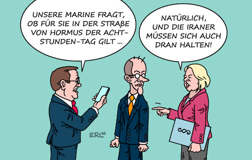 Cartoon: Konfliktherde (medium) by Erl tagged politik,irankrieg,eu,sicherung,straße,von,hormus,bundeswehr,acht,stunden,tag,konflikt,koalition,merz,bas,pistorius,karikatur,erl,politik,irankrieg,eu,sicherung,straße,von,hormus,bundeswehr,acht,stunden,tag,konflikt,koalition,merz,bas,pistorius,karikatur,erl