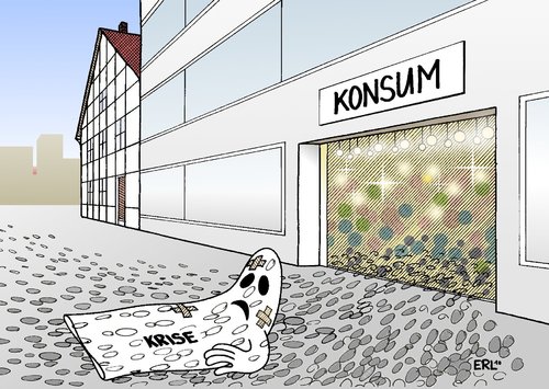 Cartoon: Konsum (medium) by Erl tagged konsum,krise,schreckgespenst,gespenst,erschrecken,verbraucher,unbeeindruckt,unbeirrt,kaufen,konsum,krise,schreckgespenst,gespenst,erschrecken,verbraucher,unbeeindruckt,unbeirrt,kaufen,shopping,shoppen,einkaufen,geld,konsumgesellschaft,gesellschaft,konsumieren,konsument,finanzkrise,wirtschaftskrise