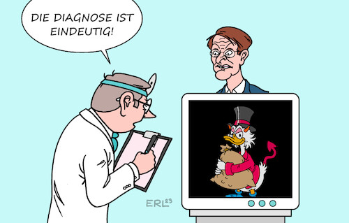 Cartoon: Lauterbach beim Arzt (medium) by Erl tagged politik,gesundheit,medizin,arzt,ärztin,hausarzt,hausärztin,streik,hausärzte,hausärztinnen,leistungen,honorare,kritik,gesundheitsminister,karl,lauterbach,spd,diagnose,geizkragen,teufel,röntgen,karikatur,erl,politik,gesundheit,medizin,arzt,ärztin,hausarzt,hausärztin,streik,hausärzte,hausärztinnen,leistungen,honorare,kritik,gesundheitsminister,karl,lauterbach,spd,diagnose,geizkragen,teufel,röntgen,karikatur,erl