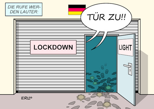 Cartoon: Lockdown (medium) by Erl tagged politik,corona,virus,pandemie,covid19,zweite,welle,anstieg,fallzahlen,lockdown,light,stagnation,ausnahmen,schlupflöcher,hintertürchen,umgehung,kontaktverbot,rolladen,tür,schuh,spuren,ruf,rufe,verschärfung,leopoldina,merkel,söder,sachsen,zu,karikatur,erl,politik,corona,virus,pandemie,covid19,zweite,welle,anstieg,fallzahlen,lockdown,light,stagnation,ausnahmen,schlupflöcher,hintertürchen,umgehung,kontaktverbot,rolladen,tür,schuh,spuren,ruf,rufe,verschärfung,leopoldina,merkel,söder,sachsen,zu,karikatur,erl