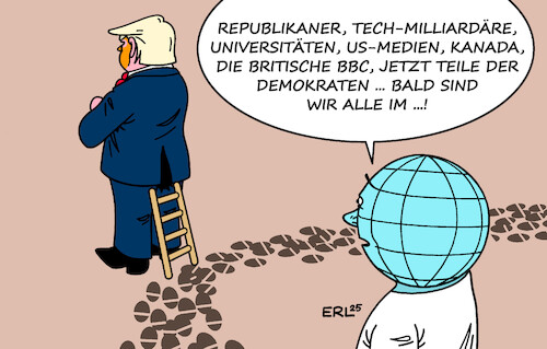 Cartoon: Massenbewegung (medium) by Erl tagged politik,usa,shutdown,einlenken,demokraten,einknicken,trump,erpressung,zerstörung,demokratie,welt,erde,karikatur,erl,politik,usa,shutdown,einlenken,demokraten,einknicken,trump,erpressung,zerstörung,demokratie,welt,erde,karikatur,erl