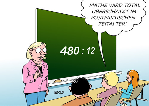 Cartoon: Mathematik Grundschule (medium) by Erl tagged mathematik,test,bildungsstudie,timss,grundschule,niveau,sinken,eu,durchschnitt,bildung,naturwissenschaft,fakten,postfaktisches,zeitalter,populismus,schule,schüler,schülerin,lehrer,lehrerin,unterricht,karikatur,erl,mathematik,test,bildungsstudie,timss,grundschule,niveau,sinken,eu,durchschnitt,bildung,naturwissenschaft,fakten,postfaktisches,zeitalter,populismus,schule,schüler,schülerin,lehrer,lehrerin,unterricht,karikatur,erl