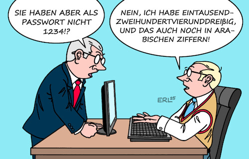 Cartoon: Narrensicher (medium) by Erl tagged politik,internet,cybersicherheit,passwort,nachlässigkeit,1234,einfallstor,cyberangriffe,karikatur,erl,politik,internet,cybersicherheit,passwort,nachlässigkeit,1234,einfallstor,cyberangriffe,karikatur,erl