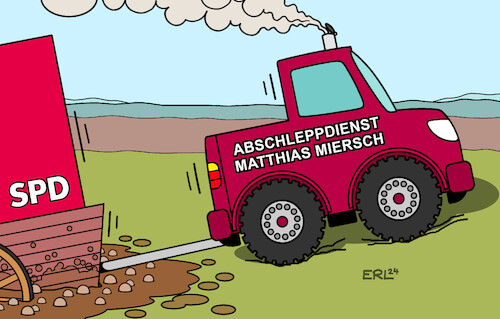 Cartoon: Neuer Generalsekretär (medium) by Erl tagged politik,spd,rücktritt,kevin,kühnert,generalsekretär,nachfolger,matthias,miersch,karren,dreck,abschleppdienst,karikatur,erl,politik,spd,rücktritt,kevin,kühnert,generalsekretär,nachfolger,matthias,miersch,karren,dreck,abschleppdienst,karikatur,erl