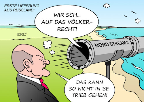 Cartoon: Nord Stream 2 (medium) by Erl tagged politik,konflikt,russland,ukraine,westen,usa,eu,nato,präsident,putin,anerkennung,separatisten,gebiete,donezk,luhansk,einmarsch,missachtung,völkerrecht,reaktion,deutschland,bundesklanzler,olaf,scholz,stopp,nord,stream,gaspipeline,gas,pipeline,karikatur,erl,politik,konflikt,russland,ukraine,westen,usa,eu,nato,präsident,putin,anerkennung,separatisten,gebiete,donezk,luhansk,einmarsch,missachtung,völkerrecht,reaktion,deutschland,bundesklanzler,olaf,scholz,stopp,nord,stream,gaspipeline,gas,pipeline,karikatur,erl