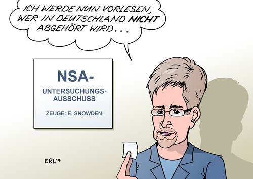 Cartoon: NSA-Ausschuss (medium) by Erl tagged liste,email,smartphone,telefon,internet,deutschland,untersuchungsausschuss,zeuge,snowden,edward,whistleblower,abhören,überwachen,abhöraffäre,überwachung,usa,geheimdienst,nsa,nsa,geheimdienst,usa,überwachung,abhöraffäre,überwachen,abhören,whistleblower,edward,snowden,zeuge,untersuchungsausschuss,deutschland,internet,telefon,smartphone,email,liste