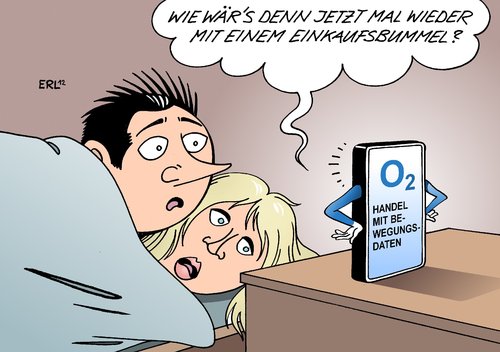 Cartoon: O2 (medium) by Erl tagged privatsphäre,einkaufsbummel,verhalten,einkaufen,handel,bewegungsdaten,bewegungsprofil,verkauf,kunden,daten,telefon,telekommunikation,o2,handy,o2,telekommunikation,telefon,daten,kunden,verkauf,bewegungsprofil,bewegungsdaten,handel,einkaufen,verhalten,einkaufsbummel,privatsphäre,handy