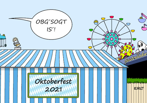 Cartoon: Oktoberfest (medium) by Erl tagged politik,corona,virus,pandemie,covid19,absage,oktoberfest,münchen,wiesn,volksfest,gefahr,ansteckung,infektion,hotspot,bierzelt,riesenrad,geisterbahn,kettenkarussell,bier,maß,maßkrug,karikatur,erl,politik,corona,virus,pandemie,covid19,absage,oktoberfest,münchen,wiesn,volksfest,gefahr,ansteckung,infektion,hotspot,bierzelt,riesenrad,geisterbahn,kettenkarussell,bier,maß,maßkrug,karikatur,erl