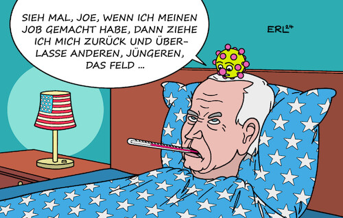 Cartoon: Rat von einem alten Bekannten (medium) by Erl tagged politik,usa,wahl,präsidentschaft,kandidat,demokraten,präsident,joe,biden,alt,alter,gebrechlich,gedächtnis,verwechslung,orte,namen,drängen,rückzug,platz,nachfolgerin,nachfolger,jünger,erkrankung,corona,virus,bekannter,rat,karikatur,erl,politik,usa,wahl,präsidentschaft,kandidat,demokraten,präsident,joe,biden,alt,alter,gebrechlich,gedächtnis,verwechslung,orte,namen,drängen,rückzug,platz,nachfolgerin,nachfolger,jünger,erkrankung,corona,virus,bekannter,rat,karikatur,erl