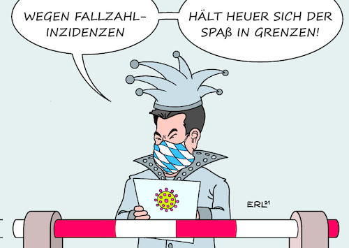 Cartoon: Söder in der Bütt (medium) by Erl tagged politik,corona,virus,pandemie,covid19,lockdown,mutationen,grenzschließung,grenzen,schließung,bayern,tschechien,österreich,ministerpräsident,markus,söder,csu,karneval,fasnacht,fasching,rosenmontag,büttenrede,karikatur,erl,politik,corona,virus,pandemie,covid19,lockdown,mutationen,grenzschließung,grenzen,schließung,bayern,tschechien,österreich,ministerpräsident,markus,söder,csu,karneval,fasnacht,fasching,rosenmontag,büttenrede,karikatur,erl