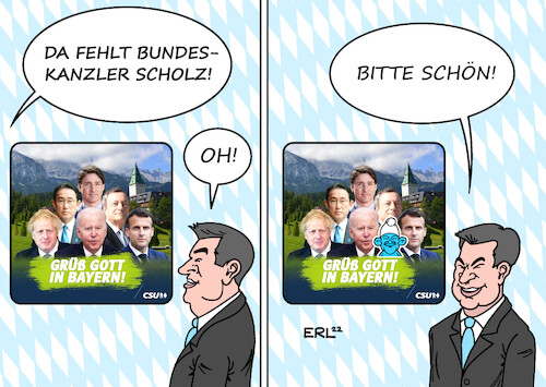 Söder kanns nicht lassen