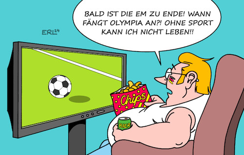 Cartoon: Sportliches Loch (medium) by Erl tagged politik,sport,fußball,europameisterschaft,em,2024,deutschland,finale,ende,fernsehen,zuschauer,loch,warten,olympische,spiele,olympia,paris,sportlich,leben,couch,potato,fernsehsessel,bier,chips,sportsendung,sportübertragung,karikatur,erl,politik,sport,fußball,europameisterschaft,em,2024,deutschland,finale,ende,fernsehen,zuschauer,loch,warten,olympische,spiele,olympia,paris,sportlich,leben,couch,potato,fernsehsessel,bier,chips,sportsendung,sportübertragung,karikatur,erl