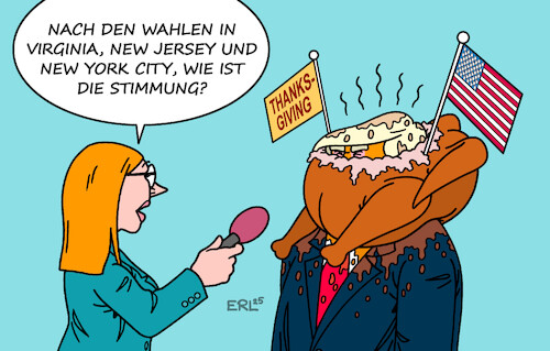 Cartoon: Stimmungstest (medium) by Erl tagged politik,wahlen,usa,virginia,new,jersey,york,city,sieg,demokraten,stimmungstest,denkzettel,trump,truthahn,thanksgiving,karikatur,erl,politik,wahlen,usa,virginia,new,jersey,york,city,sieg,demokraten,stimmungstest,denkzettel,trump,truthahn,thanksgiving,karikatur,erl