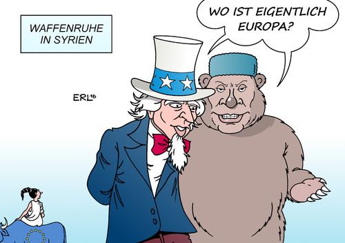 Cartoon: Syrien (medium) by Erl tagged syrien,bürgerkrieg,diktator,assad,opposition,rebellen,islamisten,is,russland,usa,waffenstillstand,eu,machtlosigkeit,außenpolitik,europa,stier,uncle,sam,bär,putin,karikatur,erl,syrien,bürgerkrieg,diktator,assad,opposition,rebellen,islamisten,is,russland,usa,waffenstillstand,eu,machtlosigkeit,außenpolitik,europa,stier,uncle,sam,bär,putin,karikatur,erl