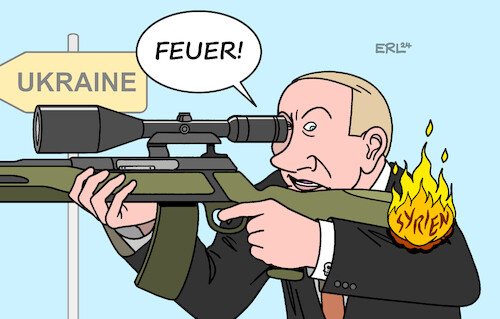 Cartoon: Syrien (medium) by Erl tagged politik,bürgerkrieg,syrien,aleppo,putin,überfall,krieg,ukraine,feuer,karikatur,erl,politik,bürgerkrieg,syrien,aleppo,putin,überfall,krieg,ukraine,feuer,karikatur,erl