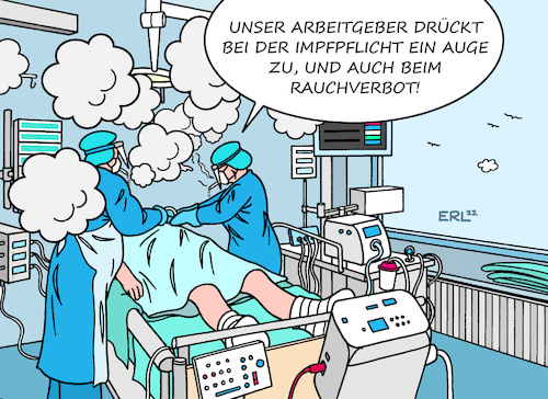 Cartoon: Teil-Impfpflicht (medium) by Erl tagged politk,gesundheit,corona,virus,pandemie,covid19,einführung,teil,impfpflicht,gesundheitsberufe,altenpflege,kliniken,bestätigung,karlsruhe,verfassung,konform,intensivstation,rauchverbot,karikatur,erl,politk,gesundheit,corona,virus,pandemie,covid19,einführung,teil,impfpflicht,gesundheitsberufe,altenpflege,kliniken,bestätigung,karlsruhe,verfassung,konform,intensivstation,rauchverbot,karikatur,erl