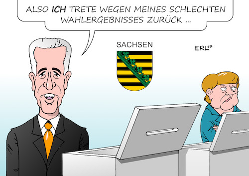 Cartoon: Tillich (medium) by Erl tagged bundestagswahl,sachsen,verluste,cdu,ministerpräsident,stanislaw,tillich,konsequenz,rücktritt,diskussion,streit,richtung,konservativ,kurs,mitte,bundeskanzlerin,angela,merkel,karikatur,erl,bundestagswahl,sachsen,verluste,cdu,ministerpräsident,stanislaw,tillich,konsequenz,rücktritt,diskussion,streit,richtung,konservativ,kurs,mitte,bundeskanzlerin,angela,merkel,karikatur,erl