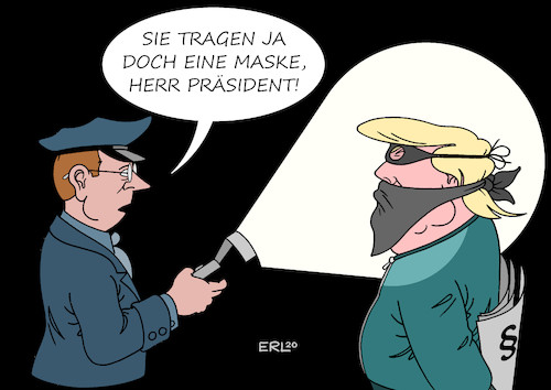 Trump mit Maske