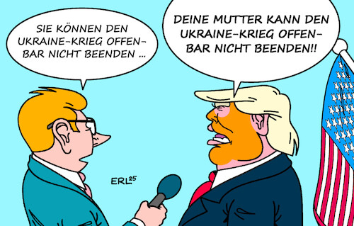 Cartoon: Trump und die Presse (medium) by Erl tagged politik,usa,trump,sprecherin,umgang,presse,pöbelei,unterdrückung,deine,mutter,karikatur,erl,politik,usa,trump,sprecherin,umgang,presse,pöbelei,unterdrückung,deine,mutter,karikatur,erl