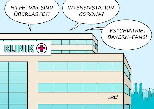 Cartoon: Überlastung (medium) by Erl tagged politik,corona,virus,pandemie,covid19,anstieg,inzidenz,überlastung,kliniken,krankenhäuser,intensivstationen,sport,dfb,pokal,niederlage,fc,bayern,münchen,demütigung,trauma,psychiatrie,karikatur,erl,politik,corona,virus,pandemie,covid19,anstieg,inzidenz,überlastung,kliniken,krankenhäuser,intensivstationen,sport,dfb,pokal,niederlage,fc,bayern,münchen,demütigung,trauma,psychiatrie,karikatur,erl