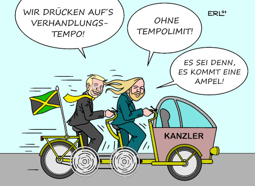 Cartoon: Verkehrsregeln (medium) by Erl tagged politik,wahl,bundestagswahl,2021,sondierung,gespräch,bündnis90,die,grünen,fdp,regierung,koalition,möglichkeiten,spd,ampel,cdu,csu,gespräche,grün,gelb,rot,schwarz,kompromiss,tempolimit,verhandlung,tempo,lastenfahrrad,karikatur,erl,politik,wahl,bundestagswahl,2021,sondierung,gespräch,bündnis90,die,grünen,fdp,regierung,koalition,möglichkeiten,spd,ampel,cdu,csu,gespräche,grün,gelb,rot,schwarz,kompromiss,tempolimit,verhandlung,tempo,lastenfahrrad,karikatur,erl