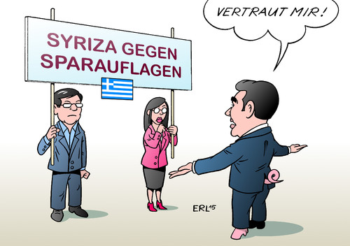 Vertrauen in Tsipras