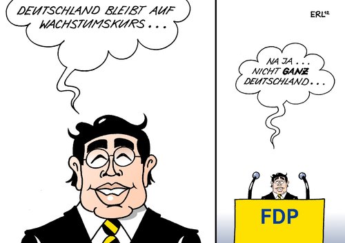 Cartoon: Wachstumskurs (medium) by Erl tagged deutschland,wirtschaft,wachstum,euro,krise,schulden,konsum,export,wirtschaftsminister,philipp,rösler,vorsitzender,fdp,umfragetief,deutschland,wirtschaft,wachstum,euro,schulden,krise,wirtschaftsminister,rösler,vorsitzender,fdp,umfragetief