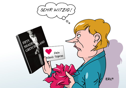 Cartoon: Zum Valentinstag (medium) by Erl tagged angela,merkel,deutschland,griechenland,alexis,tsipraskrise,schulden,euro,banken,rettungspaket,rettungsschirm,troika,eu,ezb,iwf,hilfe,geld,bedingungen,sparkurs,sadomaso,film,fifty,shades,of,grey,buch,geschenk,valentinstag,liebe,herz,karikatur,erl,angela,merkel,deutschland,griechenland,alexis,tsipraskrise,schulden,euro,banken,rettungspaket,rettungsschirm,troika,eu,ezb,iwf,hilfe,geld,bedingungen,sparkurs,sadomaso,film,fifty,shades,of,grey,buch,geschenk,valentinstag,liebe,herz