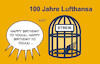 Cartoon: 100 Jahre Lufthansa