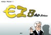 Cartoon: Adieu Trichet (small) by Erl tagged trichet,jean,claude,präsident,ezb,europäische,zentralbank,euro,krise,schulden,badbank