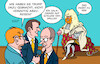 Cartoon: Angemessen (small) by Erl tagged politik,g7,trump,infantil,laune,bespaßung,merz,macron,einladung,galadinner,schloss,versailles,sonnenkönig,karikatur,erl
