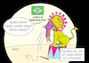 Cartoon: Bolsonaro (small) by Erl tagged politik,corona,virus,pandemie,brasilien,präsident,jair,bolsonaro,erkrankung,leugnung,verharmlosung,fallzahlen,hoch,zirkus,circus,dompteur,löwe,karikatur,erl